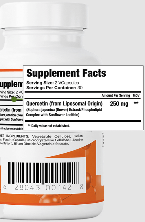 Quercetin Supplement Facts