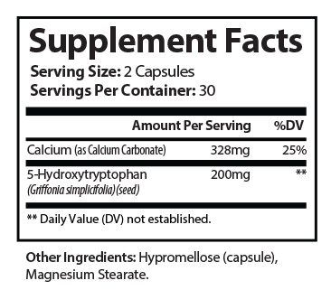 GenuinePurity 5-HTP Supplement Facts