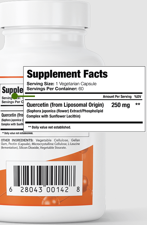 Quercetin Supplement Facts