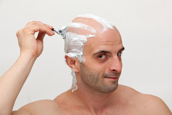 Balding_Man_Shaves_Head