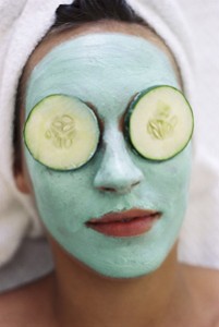 Young_Woman_Facial_Mask_Cucumbers